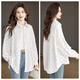 Cypress Lapel Shirt 2025 Autumn New Women's Fashion Loose Style Single-Breasted Heart-Shaped Casual Top Off-White M