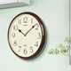 Seiko's new product Japan Seiko 11-inch sweeping second simple wall clock home punch-free bedroom silent clock diameter 28cm