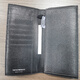 Armani (Emporio Armani) eagle logo all-over folding long leather card holder wallet is out of stock and will not be exchanged or returned, black, one size fits all