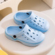 New style children's hole shoes for summer drifting men and women's parent-child garden shoes for indoor and outdoor slippers size 30-45 painted dark blue 34-35
