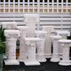 Wen Yijia Custom European Roman Decoration Decoration Ornament Villa Garden Patio de la boda Tabla de boda Soporte de flores de flores al aire libre 1047 RETRO White Roman Columna