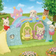 
Sylvanian families Japanese version of kindergarten swing slide, play house girl toy doll set, birthday gift for children