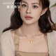 Honeygold Honey Gold Jewelry Gold Chain Foot Gold Gold Древнее метод древнего золота серия восемь сокровищ Qiankun Ожерелье HGC1592 Рабочий плате