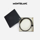 Montblanc Montblanc Placa rectangular Hebilla Hollow Hollow Black/Brown Cinturón de doble cara 3CM 114423 Regalos para el Día de San Valentín chino