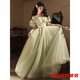 Robe de soirée Gu Jianmu pour femmes Nouvelles niches de luxe léger haut de gamme Hôte annuel de réunion annuelle d'anniversaire d'étudiant portez généralement le vert 160