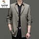 Woodpecker Windbreaker Mid-longitud Mid-longitud Mid-longitud Media Top 2025 Spring and Autumn New Business Chaqueta casual Khaki 2806 Spring and Autumn Style L 130-145Jin [Jin equivale a 0.5 kg]