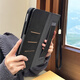 Yaluge 2017 iPad pro12.9 inch protective case A1584 old generation 2 generation por12.9 Apple flat panel 1670 rotary support ML0R2CH business men's leather case handheld brown-with bracelet [with explosion-proof tempered film] 2017/2015 iPad P