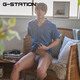 G-STATION high-end comfortable elastic gauze sexy men's thong, smooth and skin-friendly, game sports breathable low-waisted thong underwear, gray 2XL (too small, it is recommended to go up 1 size)