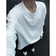 Digada cleanfit Henry neck long-sleeved T-shirt for men's spring and autumn summer new sweatshirt waffle American base shirt T-shirt CQS-1381 black plus velvet L