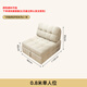 Fergero Single Sofa Bett integriertes Dual-Purple-Spleißbett erweiterte Falt-Ledersofa Bett 2025 Neues 168B#0,8 m