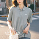 Nike (Nike) T-shirt pour hommes de grande taille pour femmes 2025 Automne Sportswear Breathable Loose confortable Jogging Polo à manches courtes décontractées FN3895-063 / Gris foncé / Grand 2xl