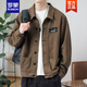 
Romon (ROMON) jacket men's spring and autumn 2025 lapel autumn clothes men's work jacket early autumn jacket top new product [upgrade version] K12806 gray M [recommended 90-120Jin [Jin equals 0.5 kg]]