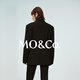 MO&Co. Qin Lan's same style suit RECTO joint sheep wool wide shoulders and waist red Moanke black XS 155