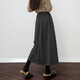 Demana Hepburn Skirt Winter Quiet Luxury Style Commuting Elastic Waist A-Line Covering Flesh Good Matching Skirt Women's Mid-Length Style