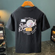 
Woodpecker Short-sleeved T-shirt Men's 2025 Summer Loose Casual Round Neck Printed Half-sleeved Base Shirt Top Men's Clothing JSW9906 Black + JSW9906 Elegant Apricot M