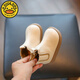 G. Duckkids Little Yellow Duck Girls Boots Boots Детские короткие ботинки детская обувь мягкая подошва маленькая детская обувь для принцессы для девочек обувь кожаные ботинки осень бежевые 15 туфлей. Длина около 12 см подходит для ног 11-11