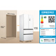 Mijia Xiaomi launches new product 508-liter dual-system French Pro four-door multi-door ultra-thin flat-mounted first-level energy-efficiency refrigerator BCD-508WFTMBI white national subsidy