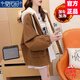 Modal Parker Jacket Women's 2025 Autumn and Winter New Velvet Thickened Cotton Clothes Loose Fashionable Lazy Style Casual Cotton Clothes Brown Velvet Thickened M Recommended 100-115 Jin Jin equals 0.5 kg