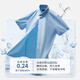 Siete Wolf [AI Bingfeng] Camisa de manga corta para hombres en verano Feel Feeling, antibacteriano, sin escaladera, anti-madrugadores y fácil de cuidar la camisa de negocios para hombres