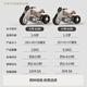 Maidomi children's electric motorcycle tricycle dual drive with remote control early education music male and female baby toy car gift retro brown large remote control/enlarged battery/dual drive