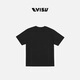 Evisu Fu Shen 2025 Sommer Neues Produkt für Männer und Frauen gleiche Stil, modische, lässige und modische Sportmarke Kurzärärmelt-T-Shirt, Black XL [Lose Effekt erfordert 1-2 Größen]