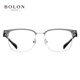 BOLON暴龙眼镜框25新品近视眼镜方形眉架商务眼镜架钛框BA6113 B16