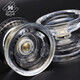 Wanli Anfänger Yo-Yo K2 Plastikkristall Yo-Yo Professional Fancy Competition Magic Yoyo Kinder Dead Sleep-Blue Pink Gradient