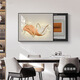 Renjuyi Light Custom Luxury Meder Box Pintura de decoración de la sala de estar de la sala de estar de la sala de estar moderna Pintura colgante sin potencia Cubierta del interruptor principal K12189 60*45 (Bloqueo de 50*35 cm) Marco negro hidráulico