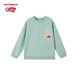 newbalance nb童装25年春季新款男女儿童百搭休闲运动圆领套头卫衣7ZF12053 7ZF12053-OML 110 cm