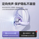 QY [2025 new top-end model] Bluetooth headphones ear clip type bone conduction concept ear hanging wireless open type not in-ear sports running invisible noise reduction AI suitable for Huawei Black丨Pulse Directional Sound Transmission丨High-frequency oscillator