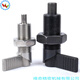 
Kezhitu 16/20 M10 knob plunger elastic pin L type indexing pin spring positioning pin safety pull pin lock fine tooth carbon steel PXVBK12155M1215A5
