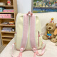 
Curious cat cute little bear schoolbag female junior high school student plush cartoon doll large capacity backpack elementary school student backpack blue pink [with big bear doll + candy rabbit]