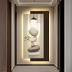 
ZOCI entrance decoration painting facing the door 2024 high-end modern light luxury entrance decoration painting simple high-end sense lights into the home T12347 60*120cm power bank remote control UV carving + crystal