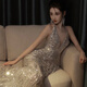 小憨鹿晚礼服女高级感性感重工裙2025新款轻奢小众法式婚纱鱼尾敬酒年会 银白色 L