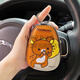 DULAIKE Cartoon Bear Key Bag Cute Ladies Universal Personality Compact Cartoon Storage Key Bag Home Customization Lay Biscuit Bear