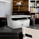 HP Mini M30W Impresora láser en blanco y negro Estudiante Home inalámbrico todo en uno (tamaño pequeño, copia, escaneo)