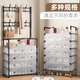 Xinwujia Dust-proof Shoe Rack Home Storage Rack Student Dormitory Door Shoe Rack Rental Bedroom Multi-layer Shoe and Hat Integrated Rack White-4 Layers 60CM Non-Woven Model