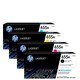 HP (HP) 655A Toner Patronen CF450-3A Toner Patrone Original Vierfarb-Set (geeignet für M652 M653 M681 M682-Drucker-Tonerpatronenbox)