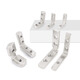 Jinchao built-in angle slot connector 2020/3030/4040/4545 aluminum profile accessories L-shaped right angle fixed European and national standard European standard 2020 (2 holes)-M5 5 sets