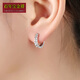 Centennial Baojinxiang pt950 platinum earrings for women, platinum earrings, baby's breath earrings, Christmas gifts for girlfriends, baby's breath earrings, 1.1-1.2 grams single