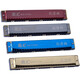 Guoguang Mundharmonica 24-Loch Polyphone C-Tune-Anfänger Monophonische Schüler lernen von Kindern mit Skalen 24-Loch-C-Tune-Red