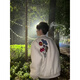 Katuchi American high street badge letter embroidered baseball uniform men's spring and autumn trendy brand loose high street bomber jacket white L