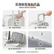 Mixi multifunctional trolley suitcase small boarding case female 20-inch suitcase male password box smoke white 90