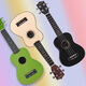 Andrew (Andrew) Anfänger 21-Zoll-Ukulele-Kinder kleine Gitarre Orange Limited 50 Stück 21-Zoll [Kohlefaser] Glitzer Orange + Zubehör