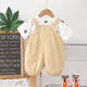 G.Duckkids Little Yellow Duck Children's Clothing's Boys and Girls Suits pour les salopettes pour enfants d'été pour nourrissons et jeunes enfants à manches courtes à manches courtes à manches courtes à manches à manches à manches complètes et à manches courtes combinaison - Bége 80 tailles recommandées 6-9 mois 14-20 Jin [Jin est égal à 0,5 kg]