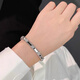 Guanpu Pavilion Fat Donglai's same style pt950 platinum bracelet platinum silver-covered four-leaf clover high-end version light luxury studded with diamonds kaleidoscope narrow version kaleidoscope four-leaf clover bracelet