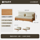 Original massives Holzsofa-Bett faltbare Multifunktions-Doppelsofa-Bett-1,5 Meter (Beige) A4063