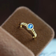 HEEKAIYI ring women's sapphire ring luxury jewelry Chinese Valentine's Day birthday gift for wife or girlfriend Sri Lanka sapphire ring