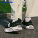 Fila fusion zhang hao même style fichier de mode marque de chaussures pour hommes skateboard 2025 Été nouveau 50-50 chaussures de toile chaussures décontractées noir / lait blanc-bg 42