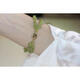 Weizhou Shark Pearl Island/The Wizard of Oz natural double-layered peridot simple fashion bracelet shiny zircon original jewelry olive olive green bracelet full length + 4cm extension chain 0 carat 16cm